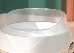 Round Deluxe Cat Litter Box with Scoop