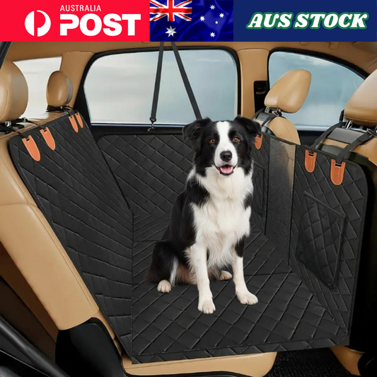 The Pet Zone™ Waterproof Dog Car Seat Protector with Solid Base – Ultimate Backseat Shield