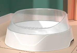 Round Deluxe Cat Litter Box with Scoop